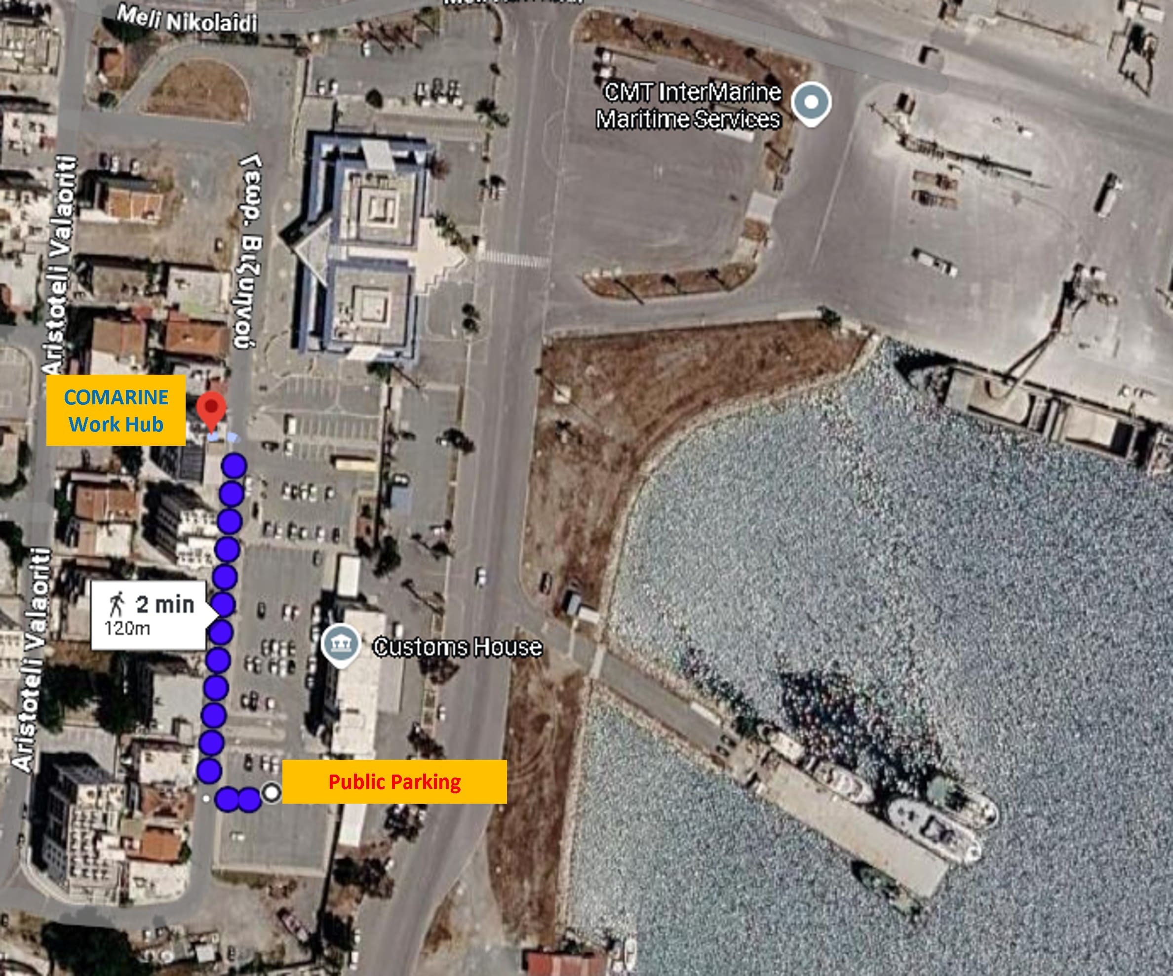 Satellite view — COMARINE WorkHub
